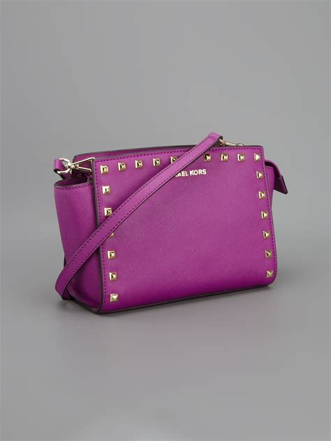 michael kors lilac bag|michael kors purple crossbody bag.